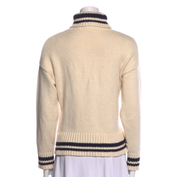 Roller Rabbit cable-knit chunky cotton-blend turtleneck sweater, size M - Picture 8 of 8